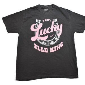 Elle King I Got Lucky At Elle King A Freaking Men Tour 2023 Adult Shirt New XL